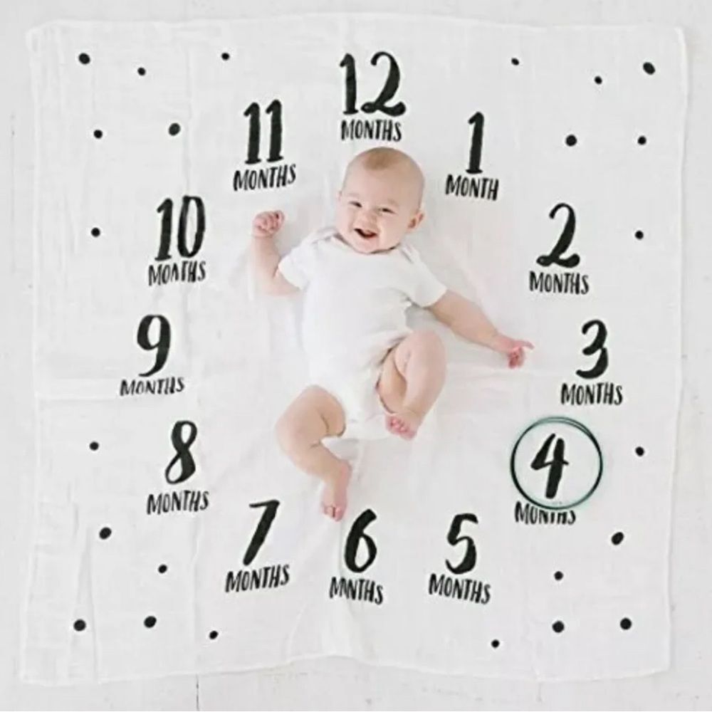 PEARHEAD Watch Me Grow Photo Milestone Blanket